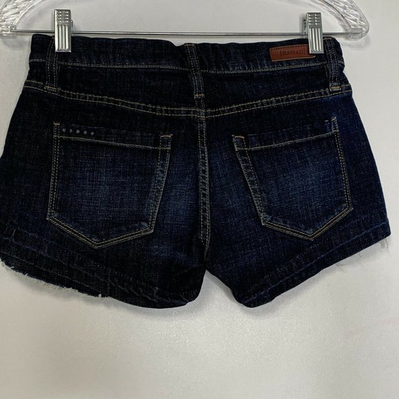 Blank NYC Little Queenie Denim Blue Raw Cutoff Hem Stretch Women Size 24 Pockets - Picture 4 of 9